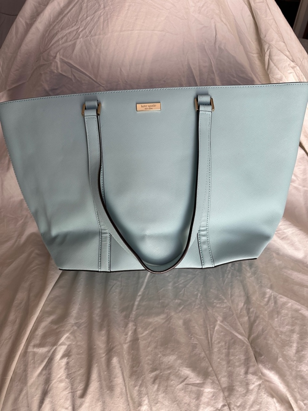 kate spade Pastel Blue Saffiano Leather Tote